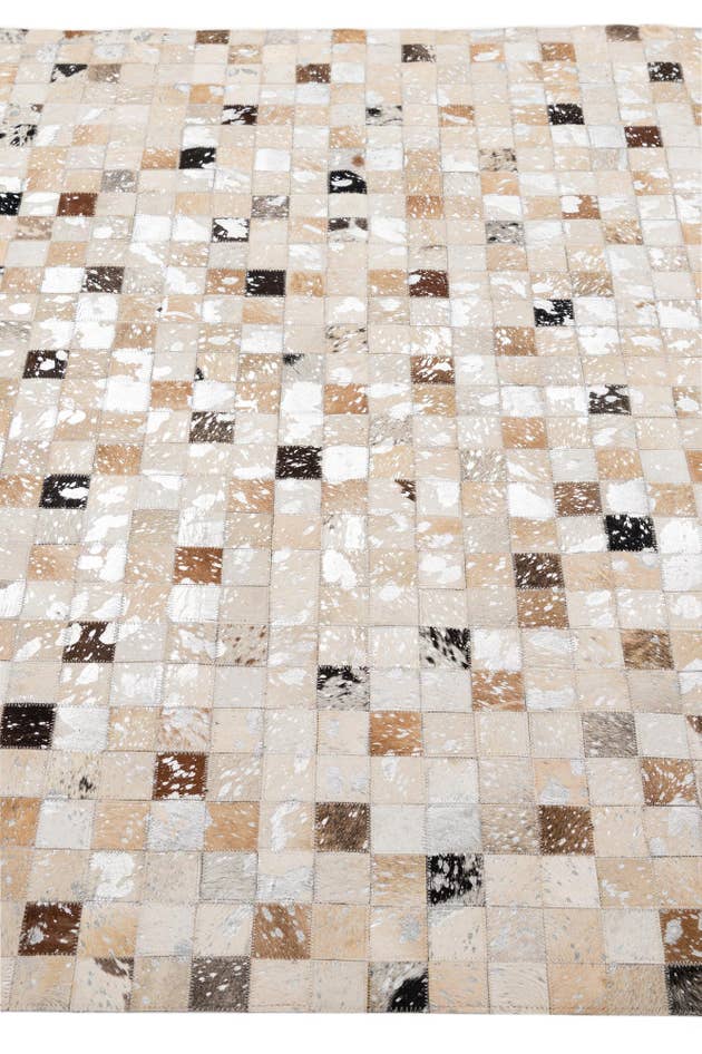 Detail image of 5' 2 x 7' 11 Cowhide - Patchwork Rug