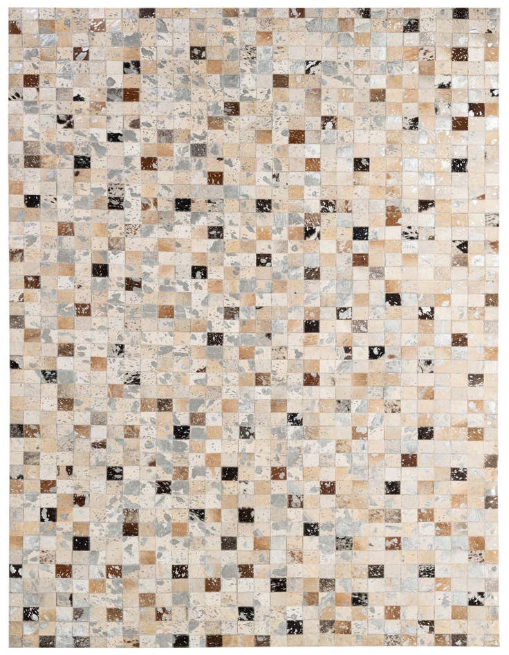 Detail image of 5' 2 x 7' 11 Cowhide - Patchwork Rug