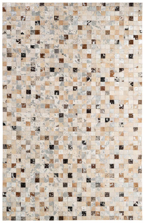 Detail image of 5' 2 x 7' 11 Cowhide - Patchwork Rug