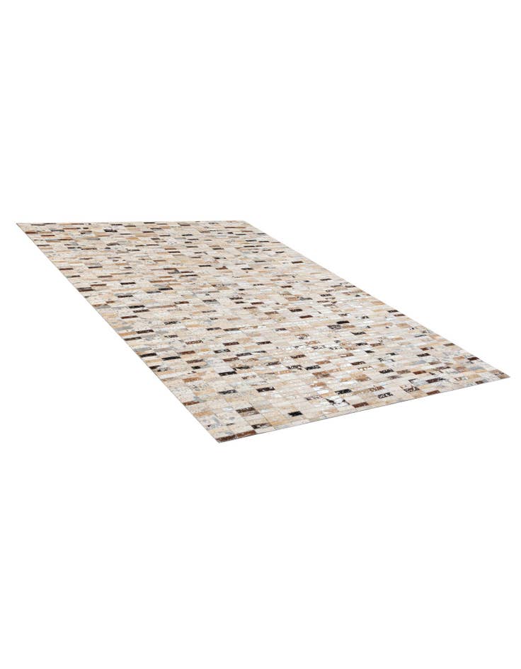 Detail image of 5' 2 x 7' 10 Cowhide - Patchwork Rug