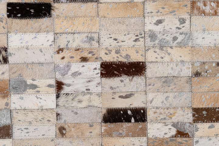 5' 2 x 7' 10 Cowhide - Patchwork Rug