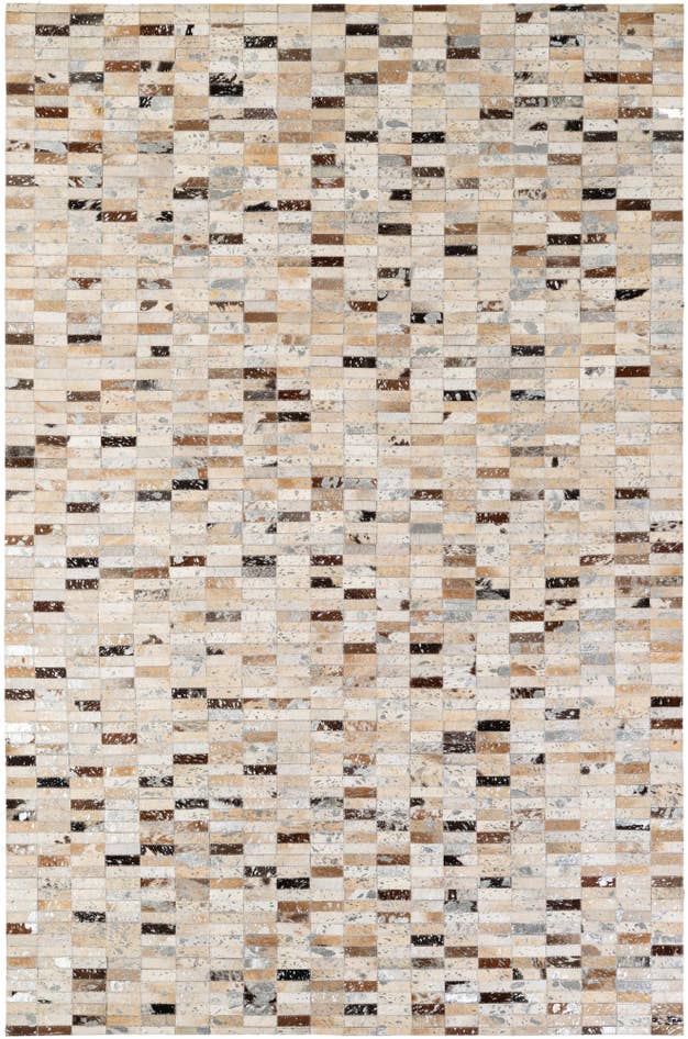 Detail image of 5' 2 x 7' 10 Cowhide - Patchwork Rug