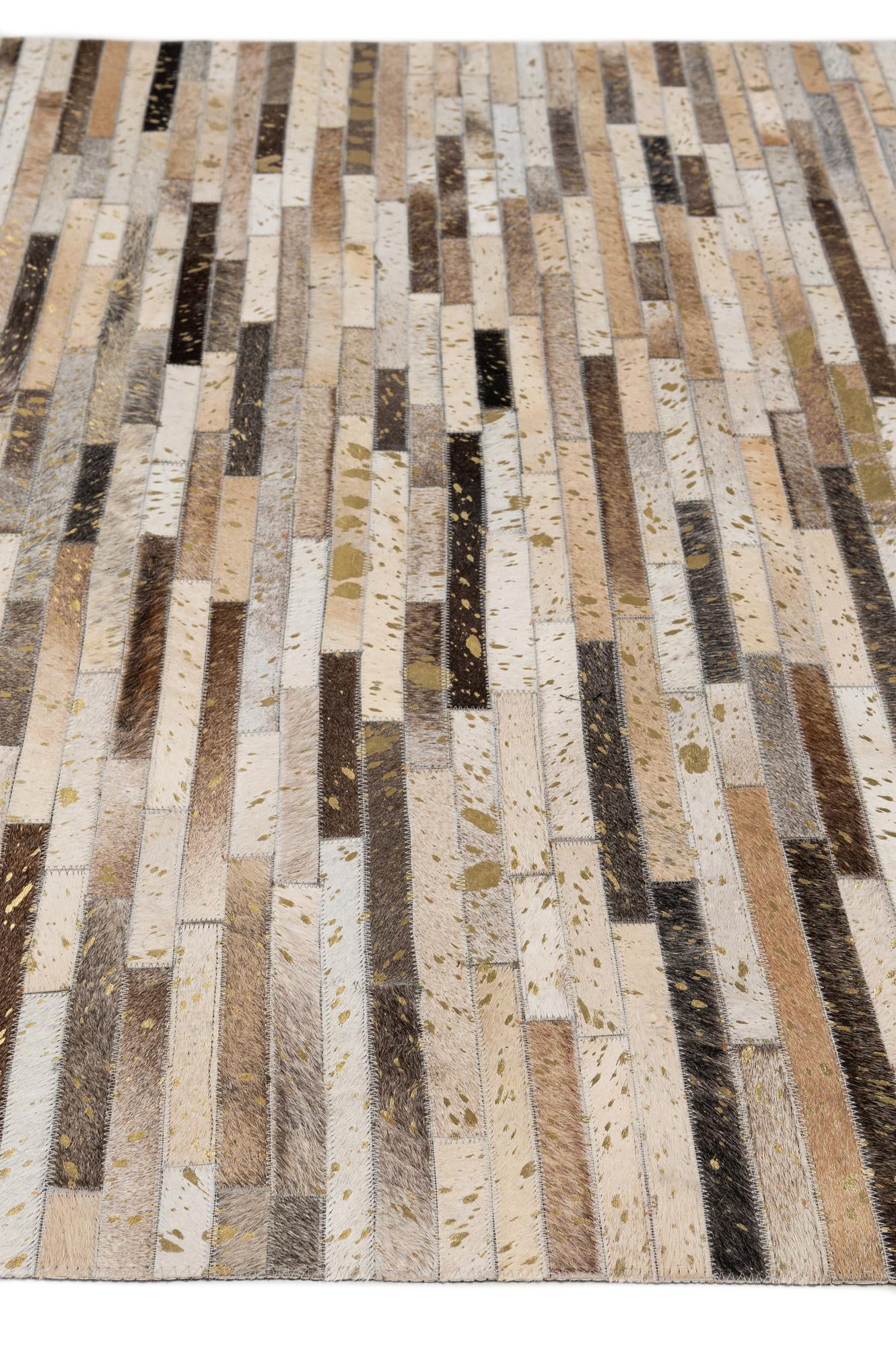 5' 1 x 8' 2 Cowhide - Patchwork Rug