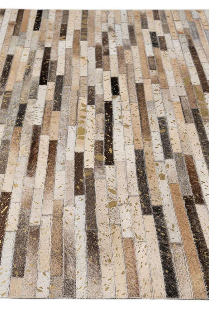 5' 1 x 8' 2 Cowhide - Patchwork Rug