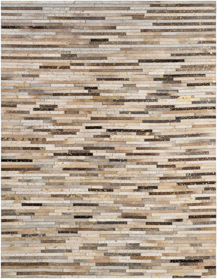 Detail image of 5' 1 x 8' 2 Cowhide - Patchwork Rug