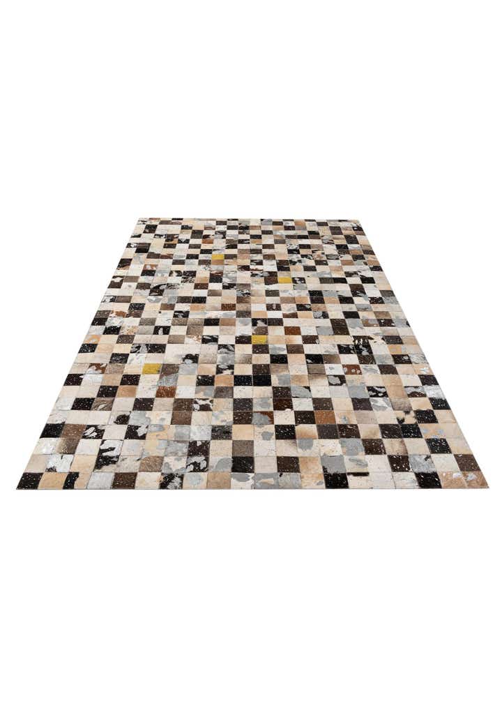 5' 1 x 8' Cowhide - Patchwork Rug