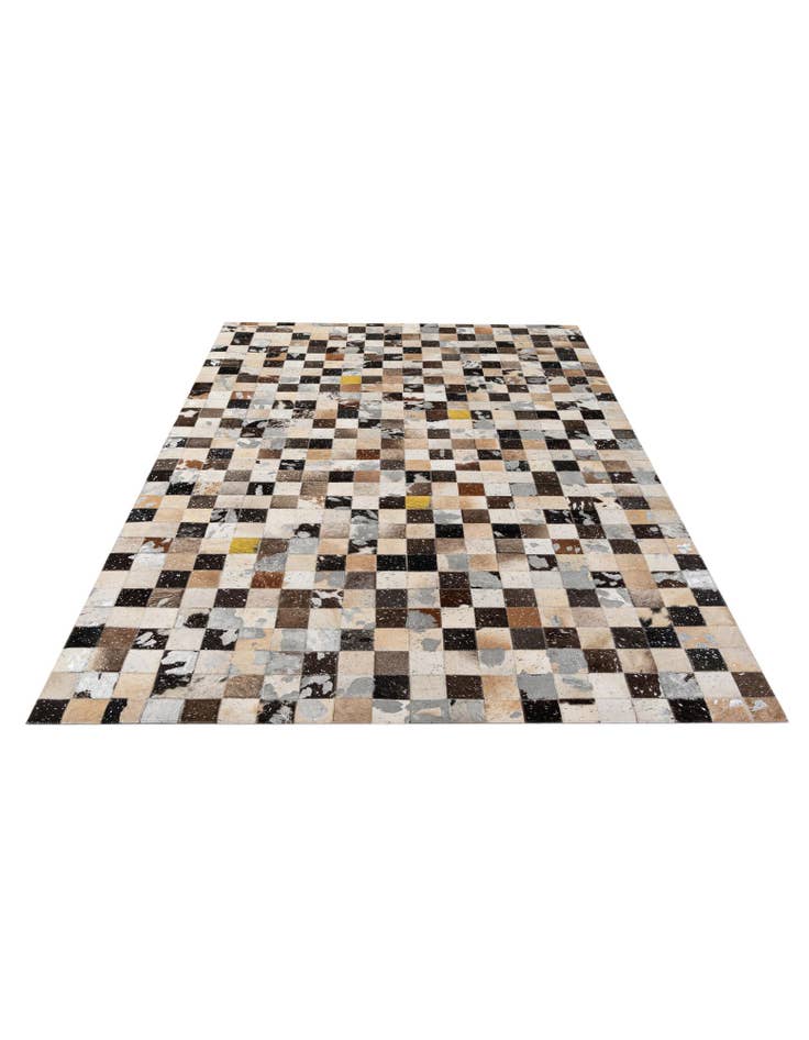 Detail image of 5' 1 x 8' Cowhide - Patchwork Rug