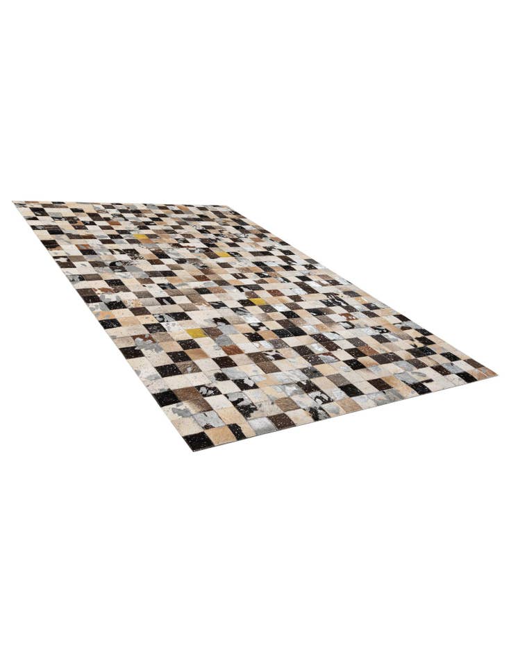 Detail image of 5' 1 x 8' Cowhide - Patchwork Rug