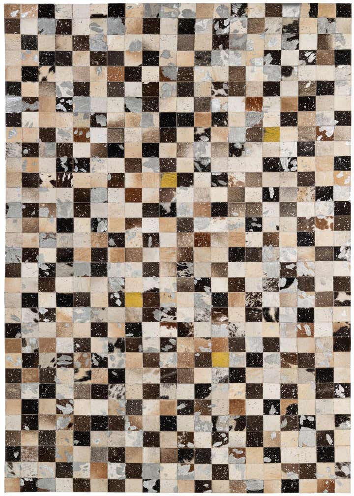 5' 1 x 8' Cowhide - Patchwork Rug