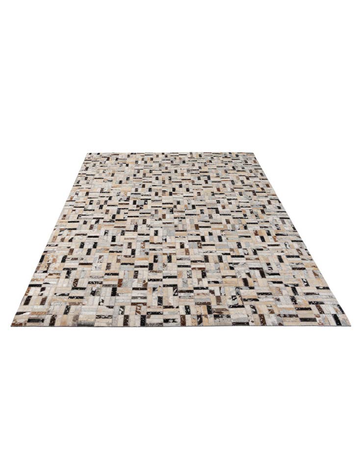 Detail image of 4' 11 x 7' 11 Cowhide - Patchwork Rug