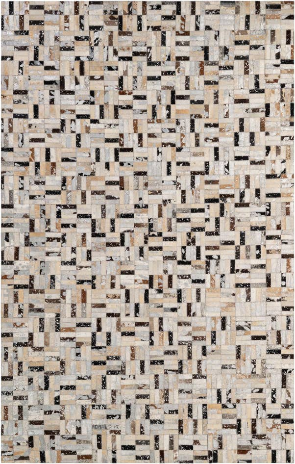 Detail image of 4' 11 x 7' 11 Cowhide - Patchwork Rug