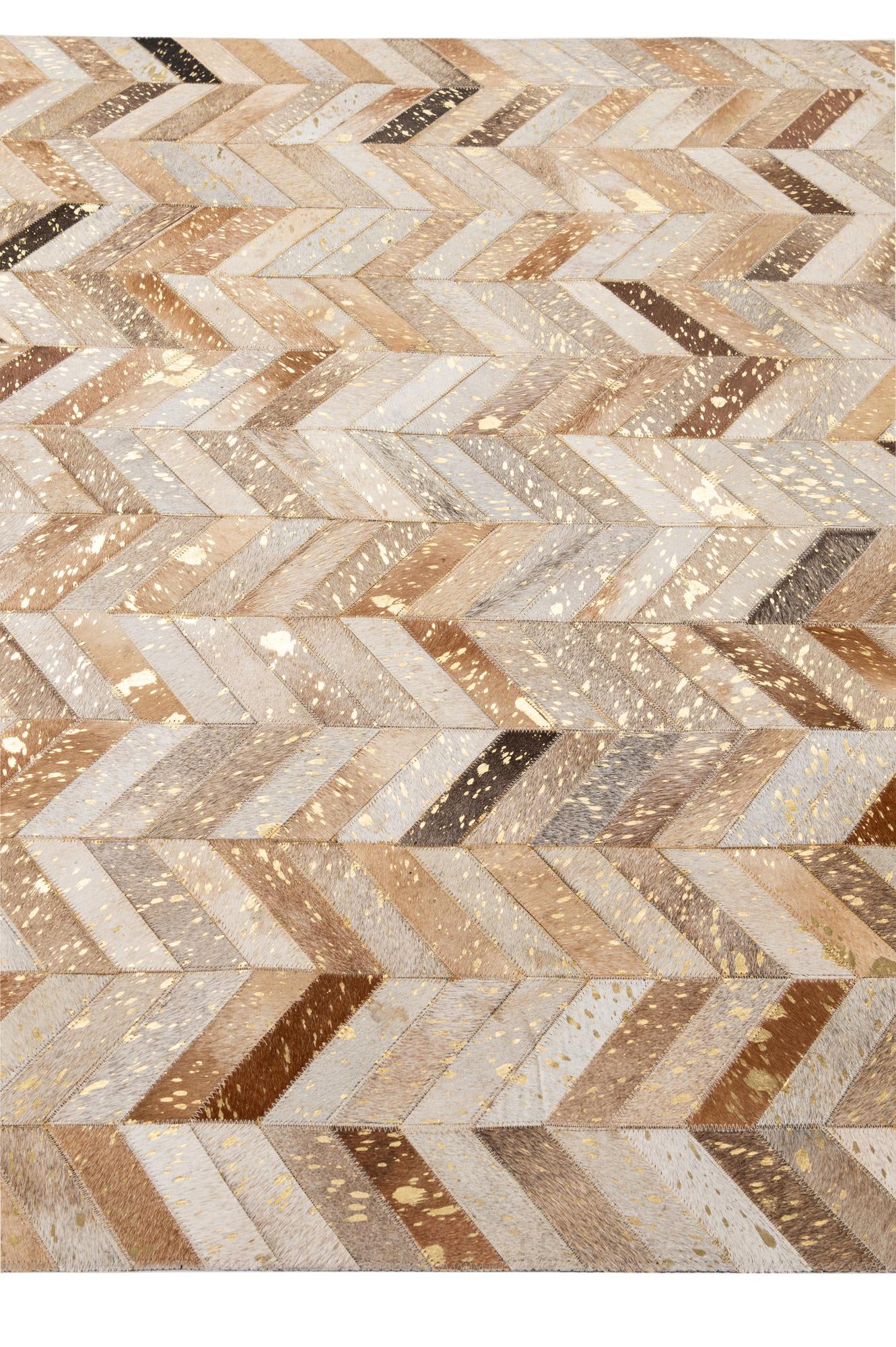 5' 1 x 8' 1 Cowhide - Patchwork Rug