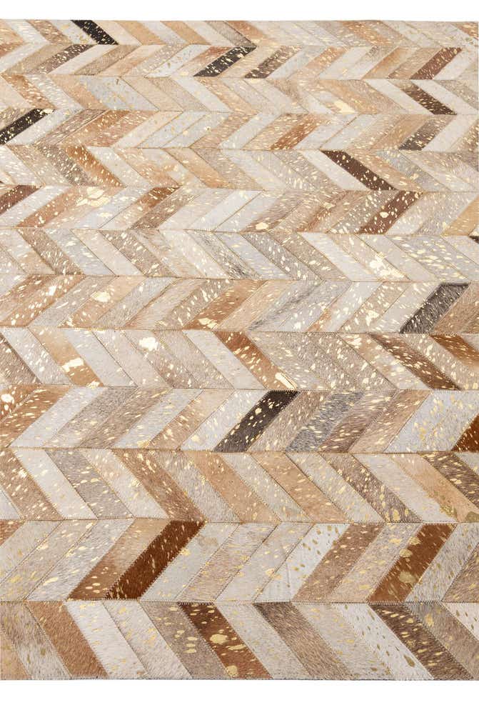 5' 1 x 8' 1 Cowhide - Patchwork Rug