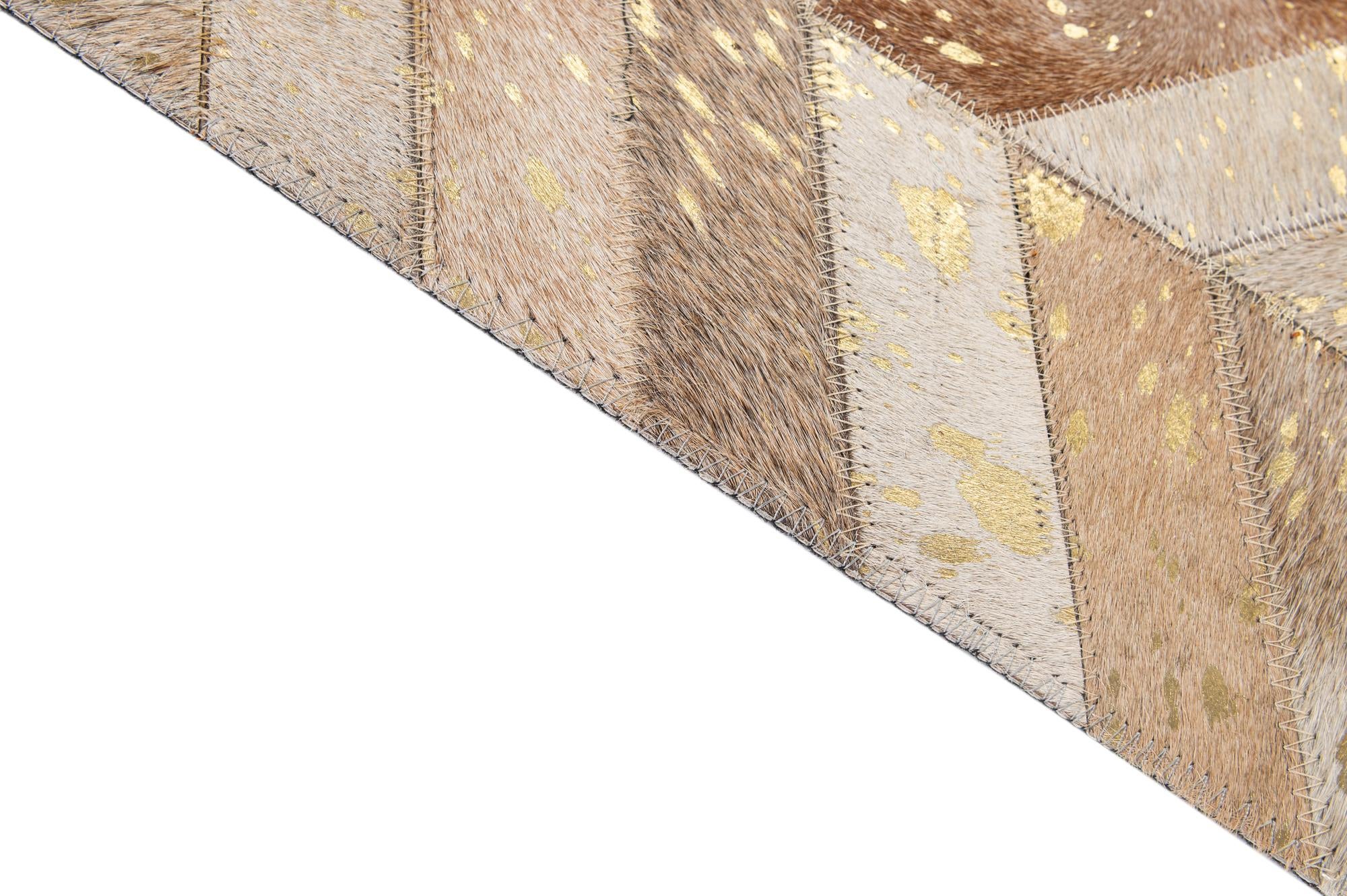 5' 1 x 8' 1 Cowhide - Patchwork Rug