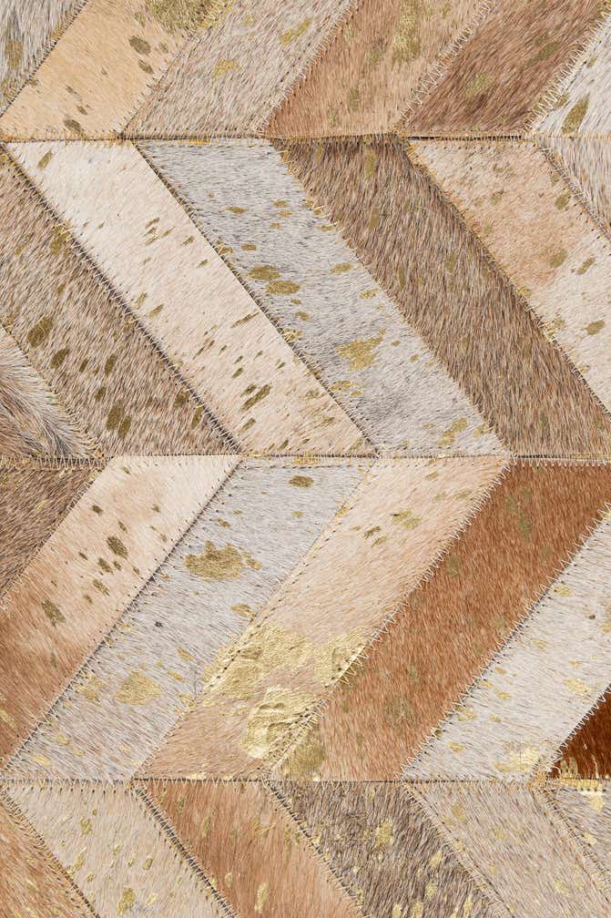 5' 1 x 8' 1 Cowhide - Patchwork Rug