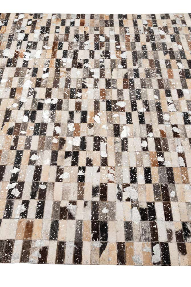 5' 2 x 8' Cowhide - Patchwork Rug