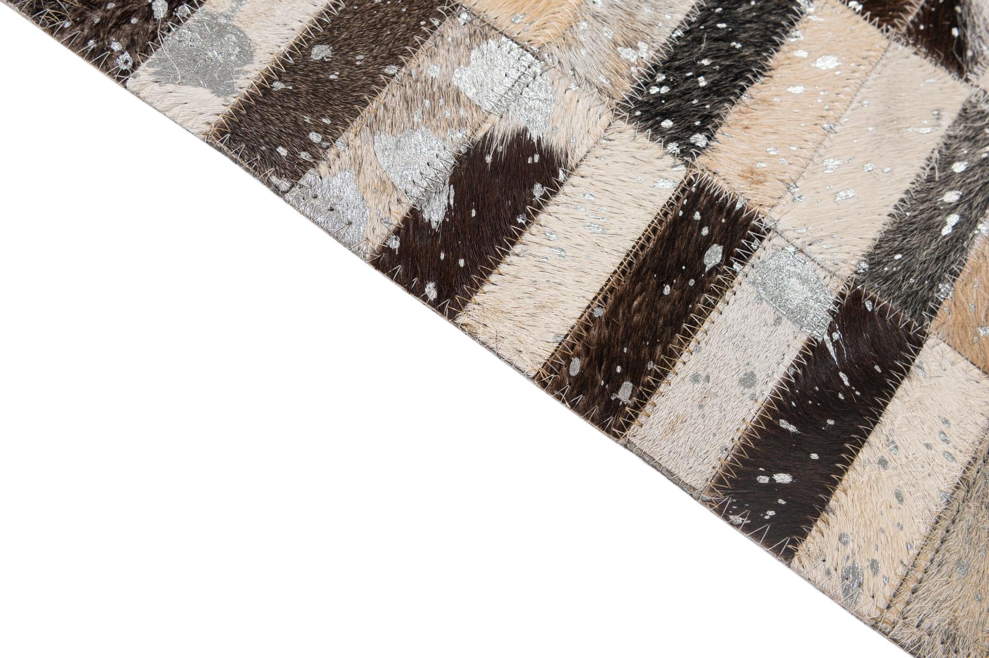 5' 2 x 8' Cowhide - Patchwork Rug