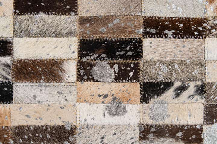 5' 2 x 8' Cowhide - Patchwork Rug