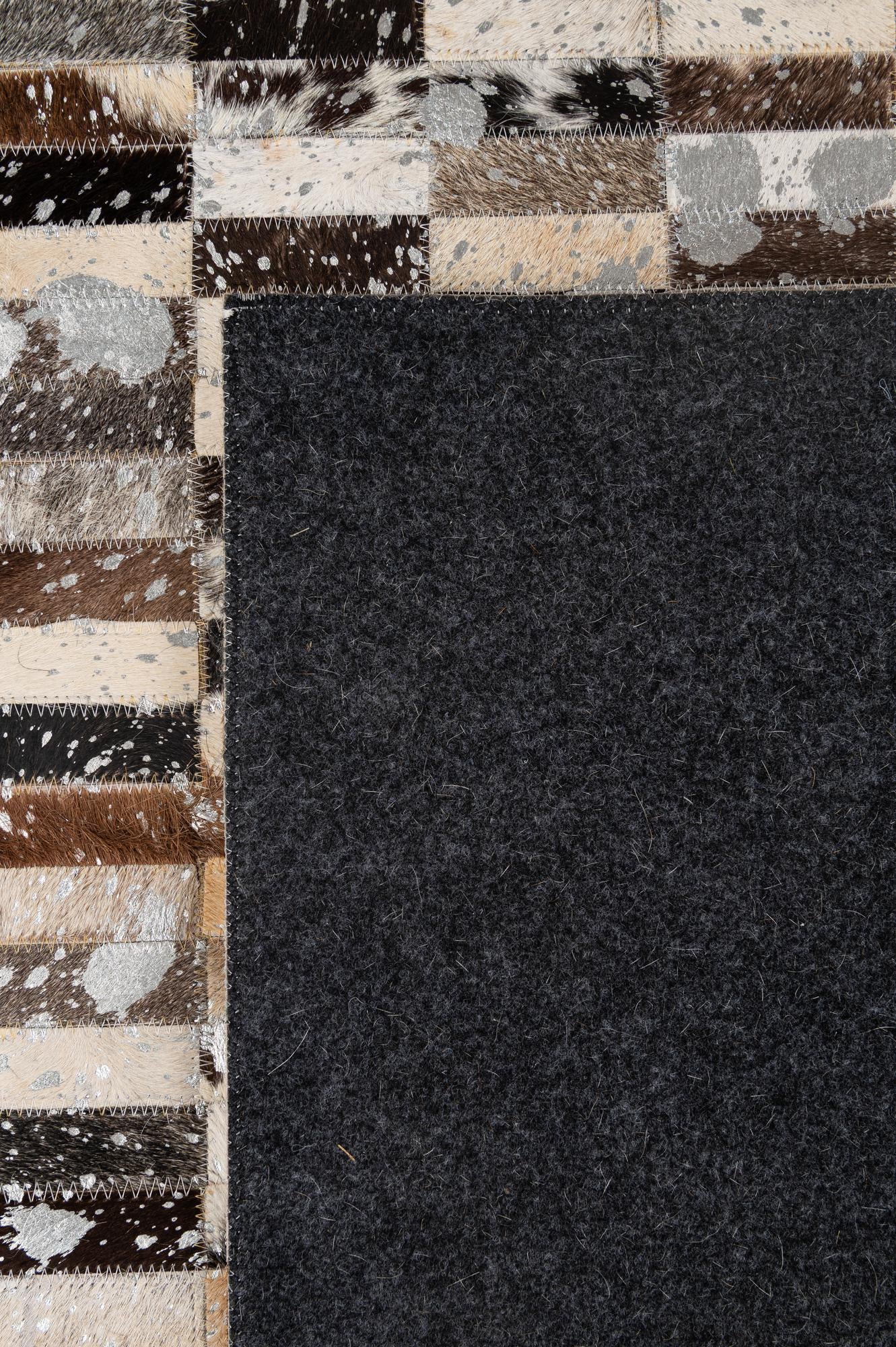 5' 2 x 8' Cowhide - Patchwork Rug