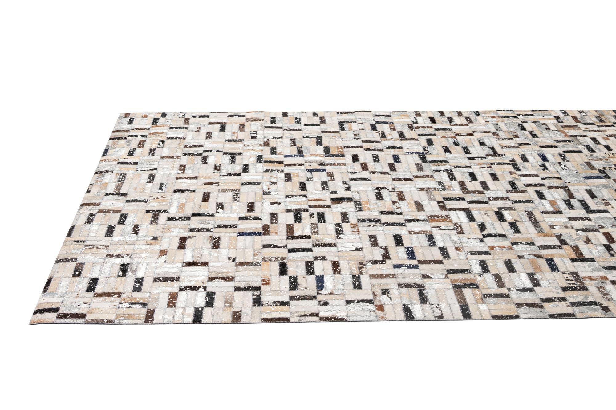 5' x 7' 10 Cowhide - Patchwork Rug