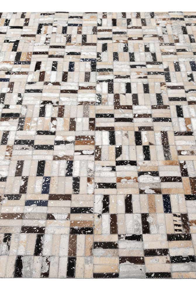 5' x 7' 10 Cowhide - Patchwork Rug