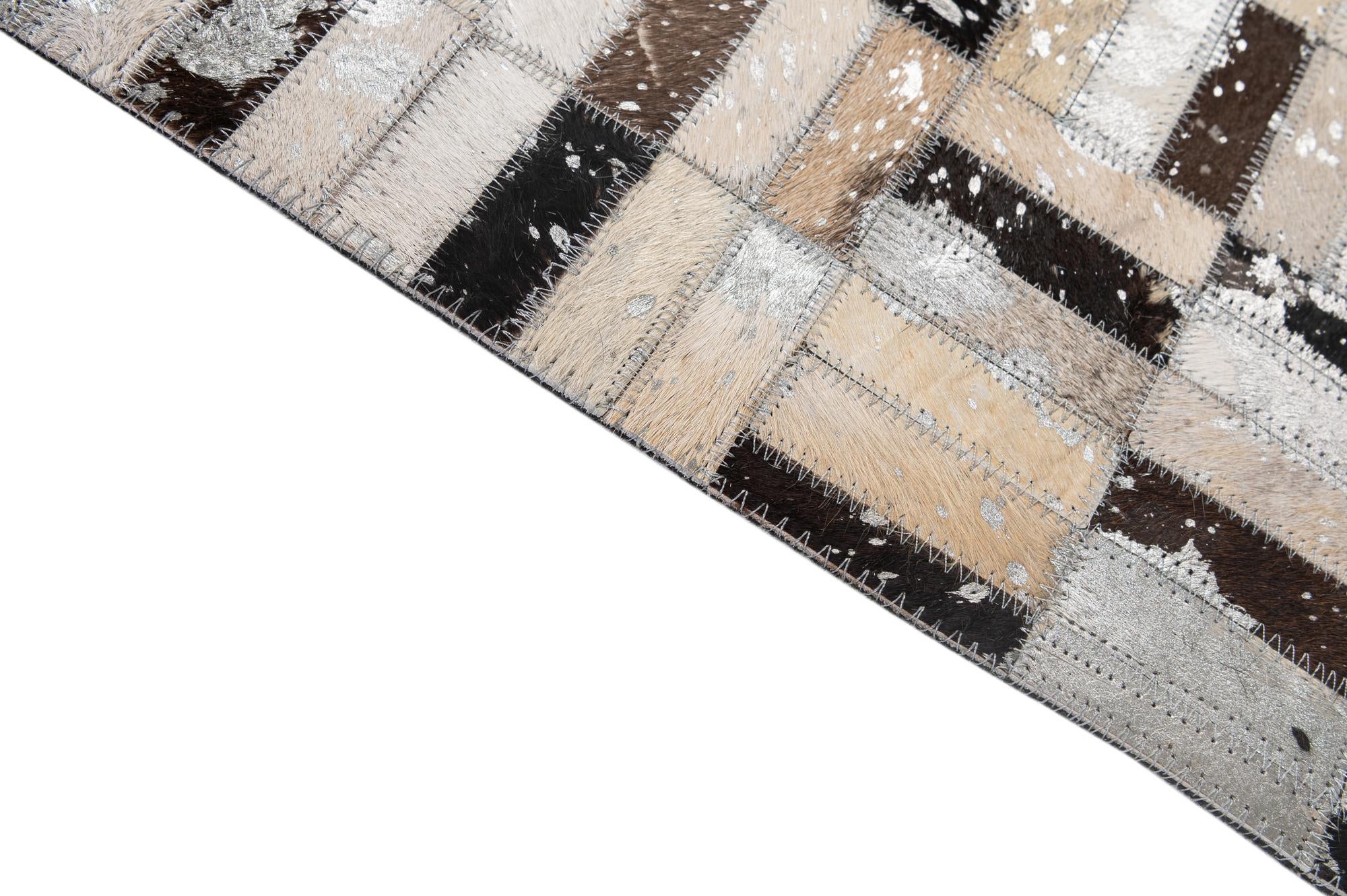 5' x 7' 10 Cowhide - Patchwork Rug