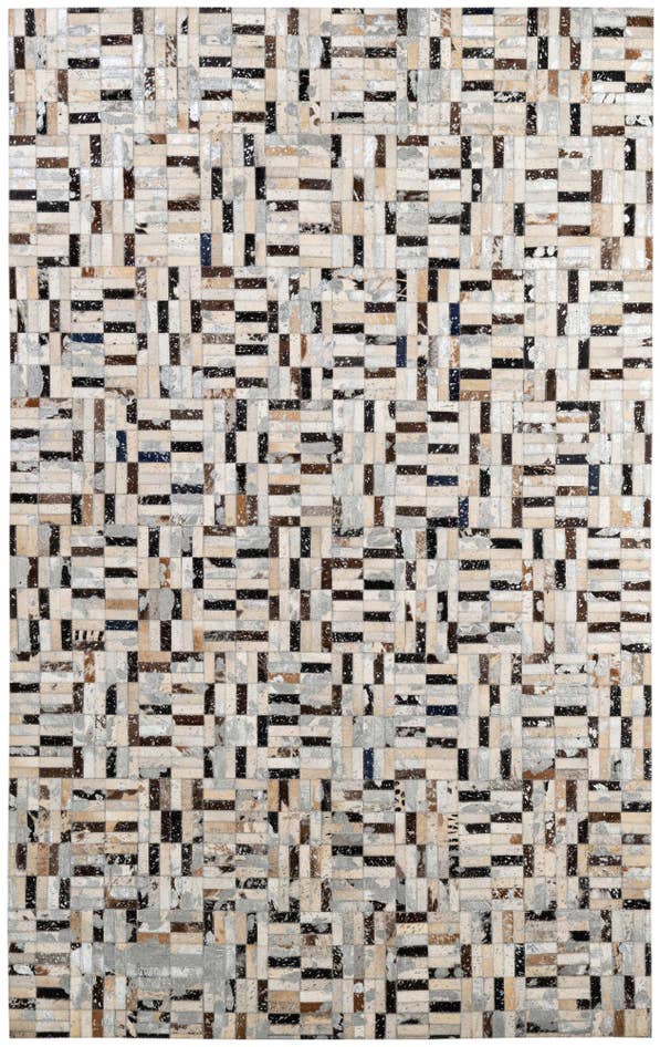 Detail image of 5' x 7' 10 Cowhide - Patchwork Rug