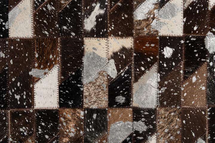 5' 1 x 7' 11 Cowhide - Patchwork Rug