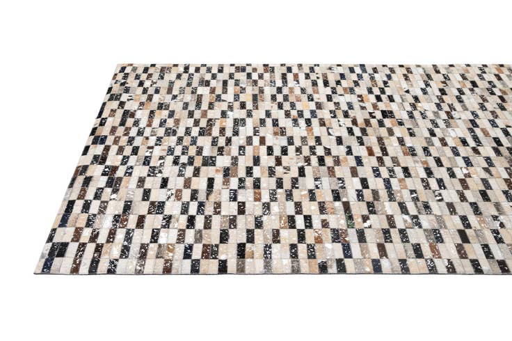 Detail image of 5' 1 x 8' 1 Cowhide - Patchwork Rug