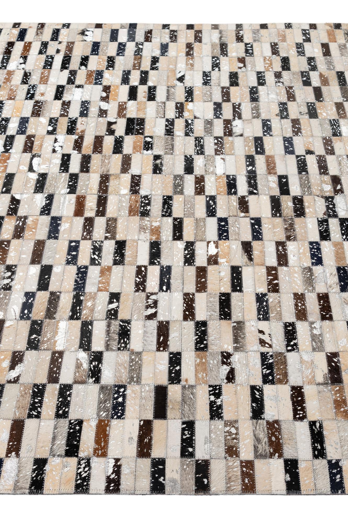 5' 1 x 8' 1 Cowhide - Patchwork Rug