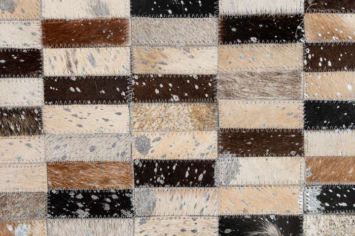 5' 1 x 8' 1 Cowhide - Patchwork Rug