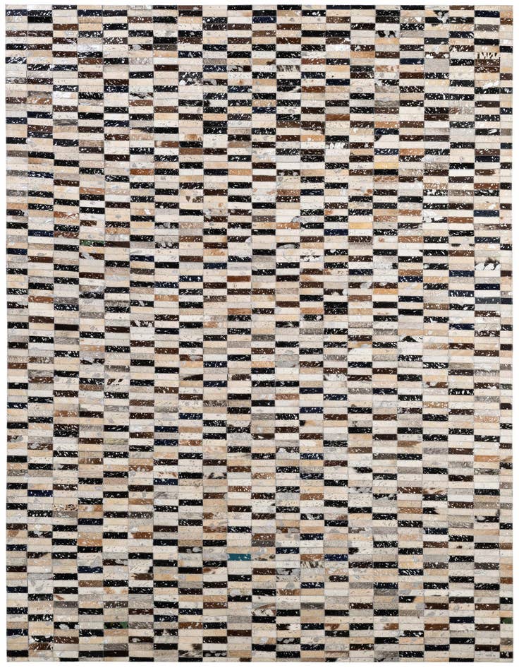 Detail image of 5' 1 x 8' 1 Cowhide - Patchwork Rug