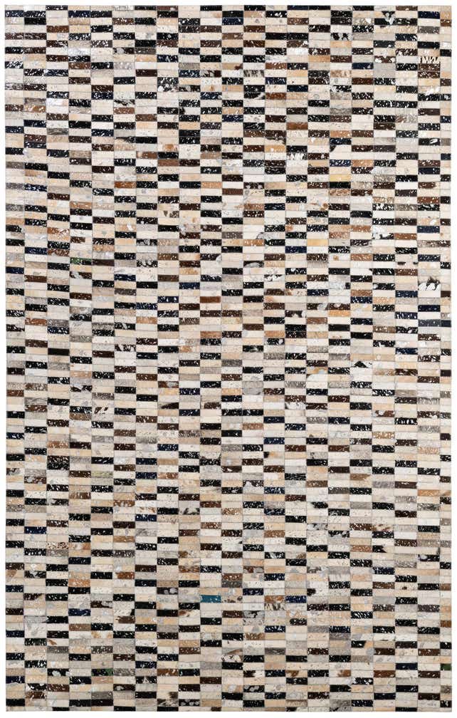 5' 1 x 8' 1 Cowhide - Patchwork Rug