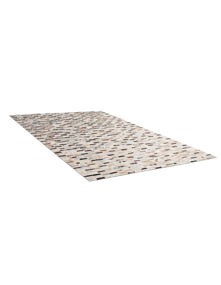 Detail image of 5' 1 x 8' Cowhide - Patchwork Rug