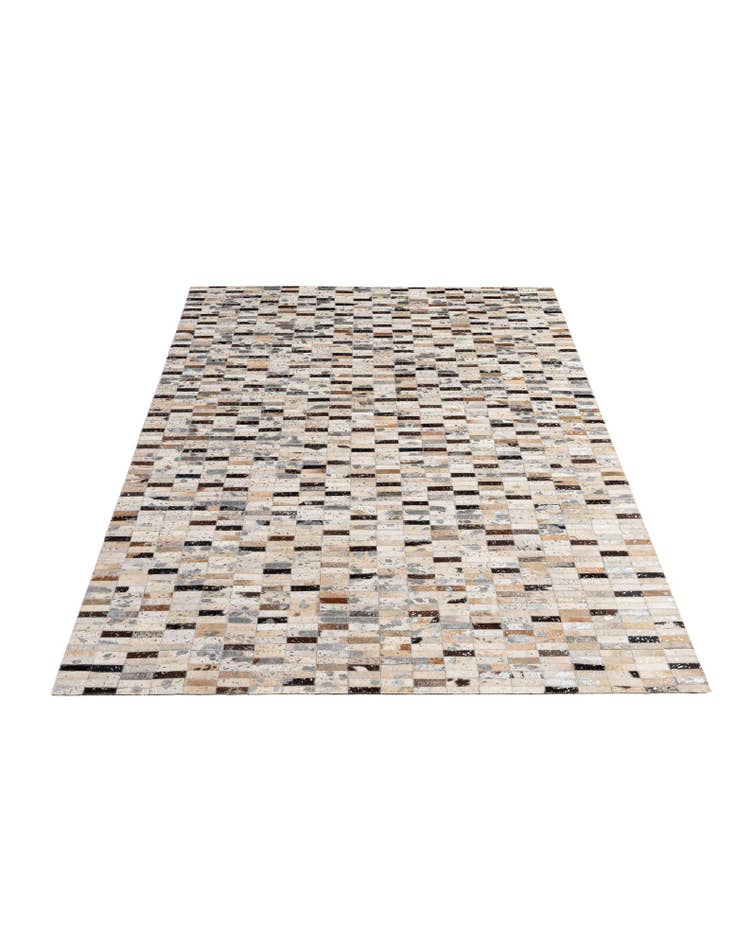 Detail image of 5' 1 x 8' Cowhide - Patchwork Rug