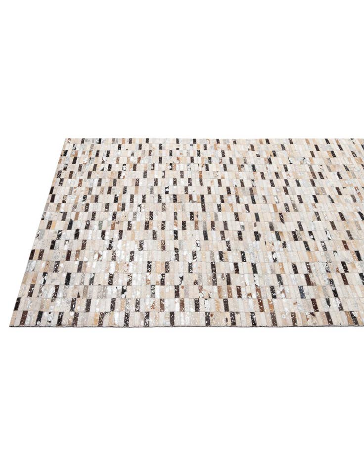 Detail image of 5' 1 x 8' Cowhide - Patchwork Rug