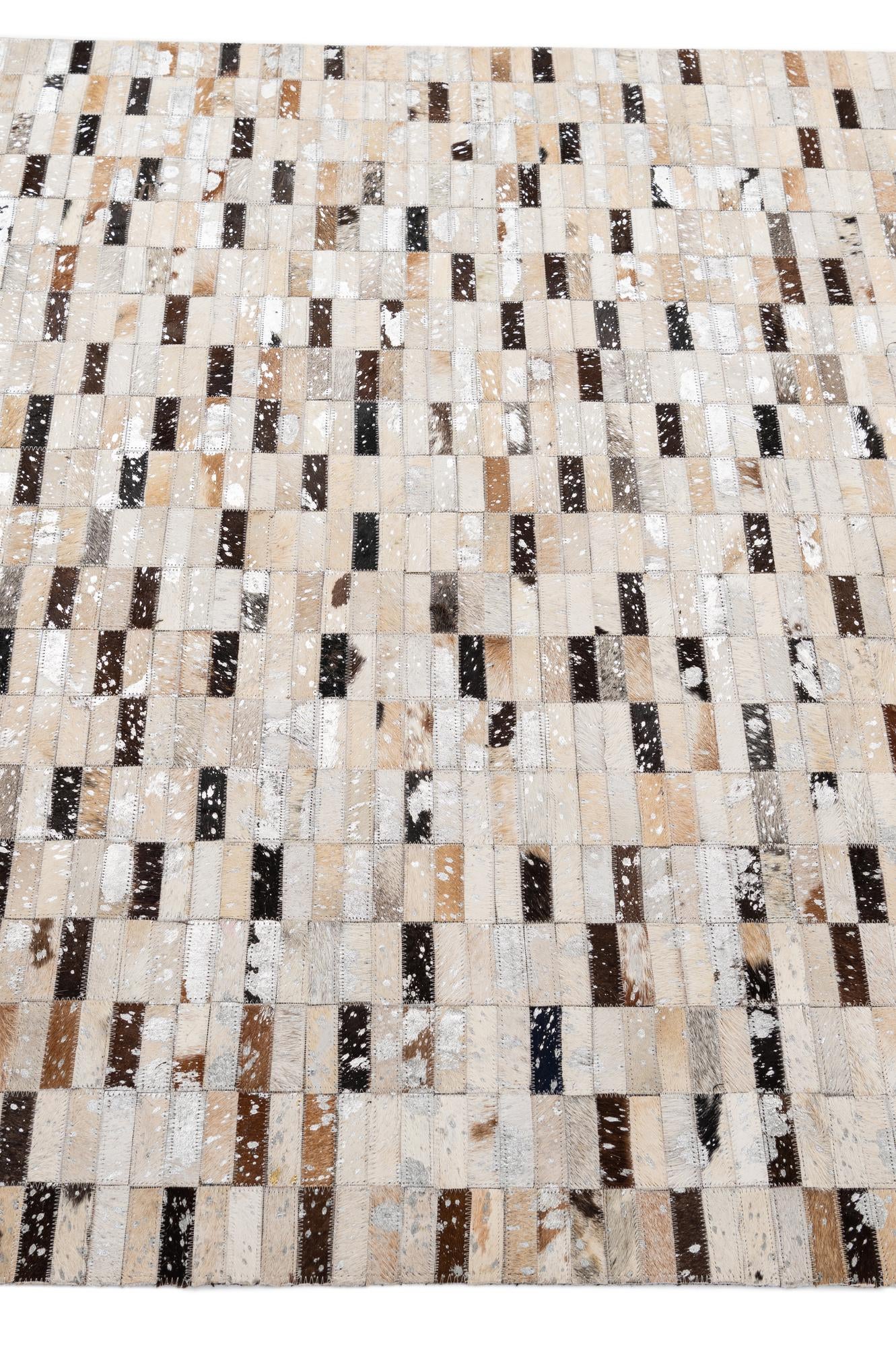 5' 1 x 8' Cowhide - Patchwork Rug