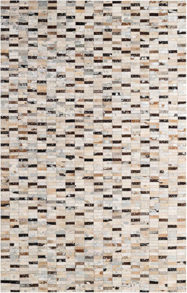 Detail image of 5' 1 x 8' Cowhide - Patchwork Rug