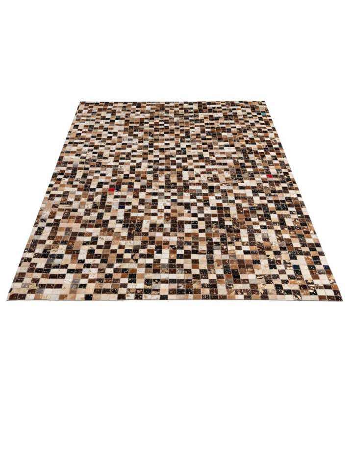 5' 1 x 7' 10 Cowhide - Patchwork Rug