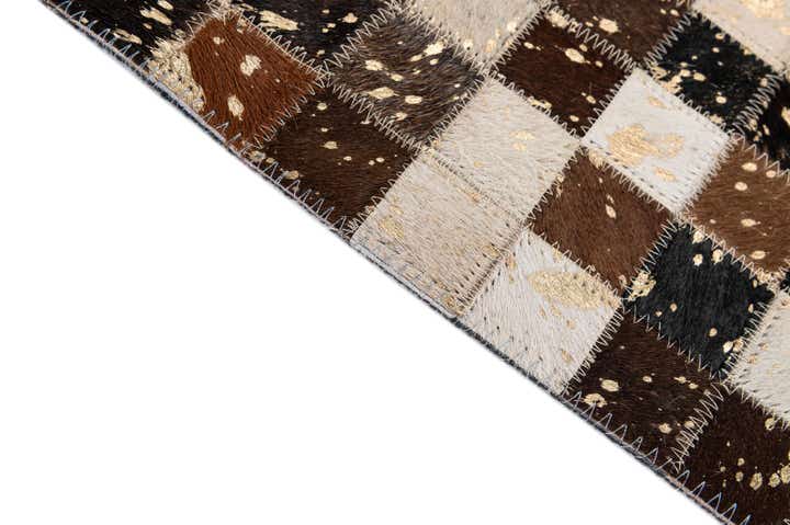 5' 1 x 7' 10 Cowhide - Patchwork Rug