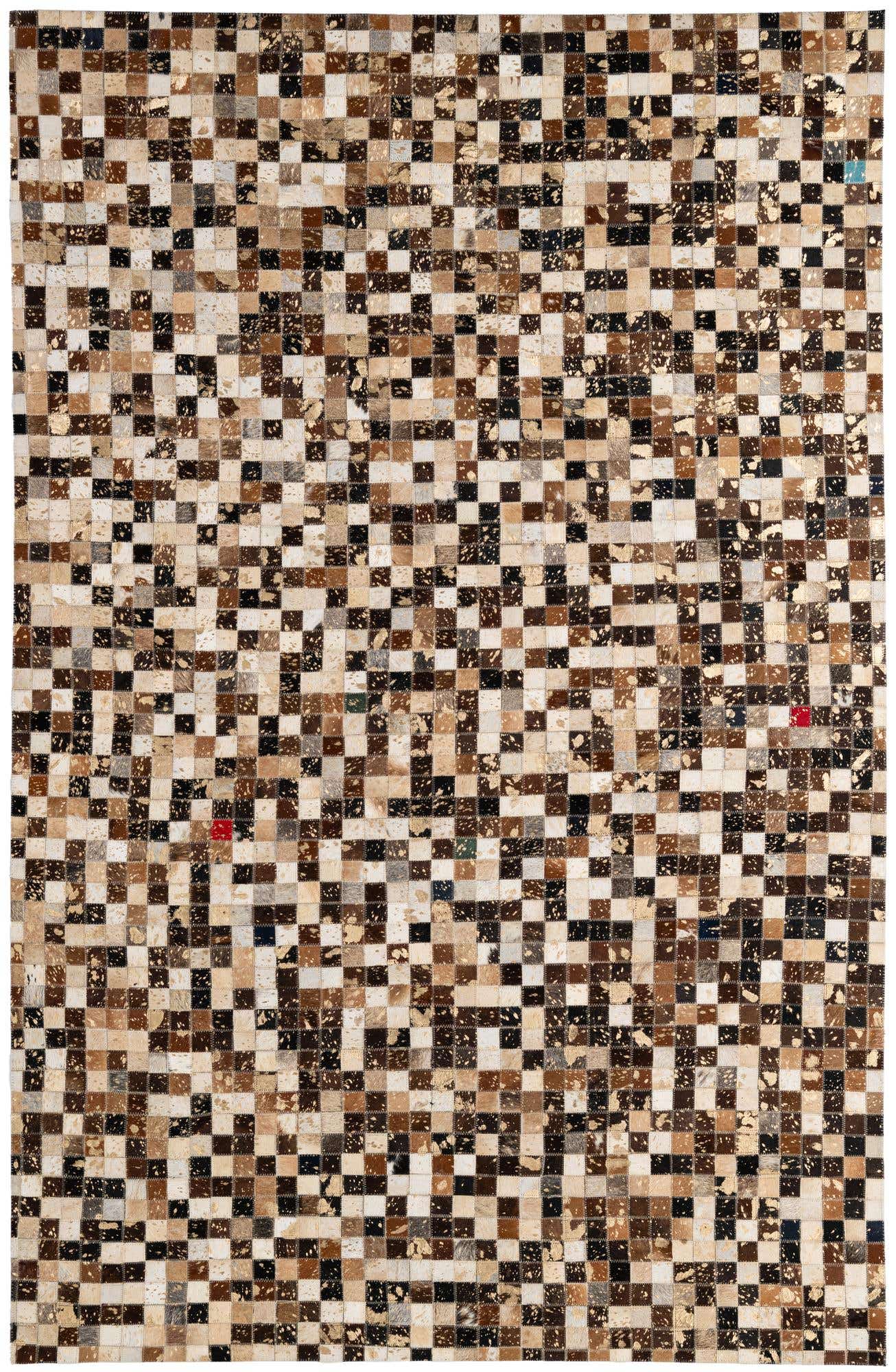 5' 1 x 7' 10 Cowhide - Patchwork Rug
