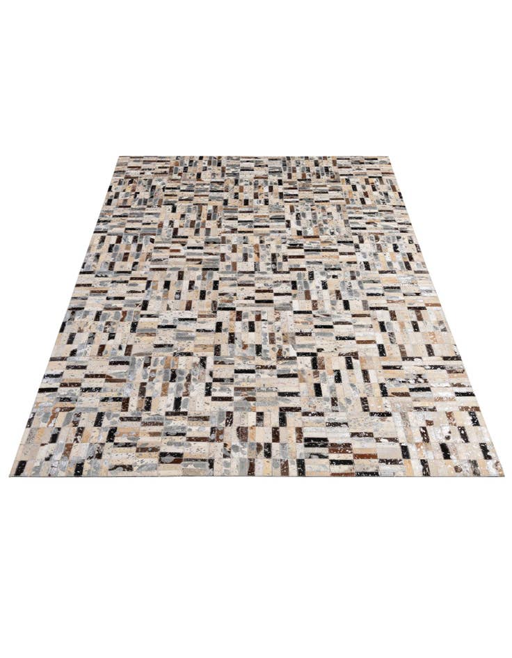 Detail image of 5' x 7' 11 Cowhide - Patchwork Rug