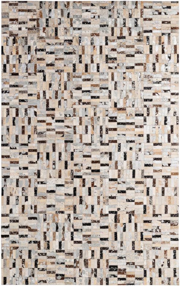 Detail image of 5' x 7' 11 Cowhide - Patchwork Rug
