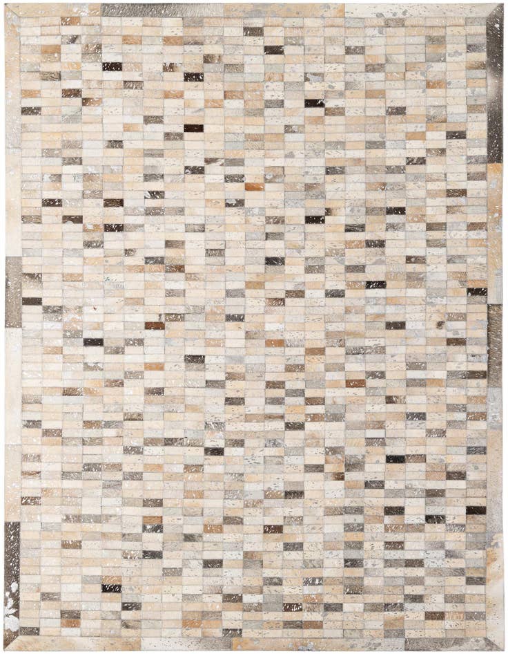 Detail image of 5' 2 x 7' 11 Cowhide - Patchwork Rug