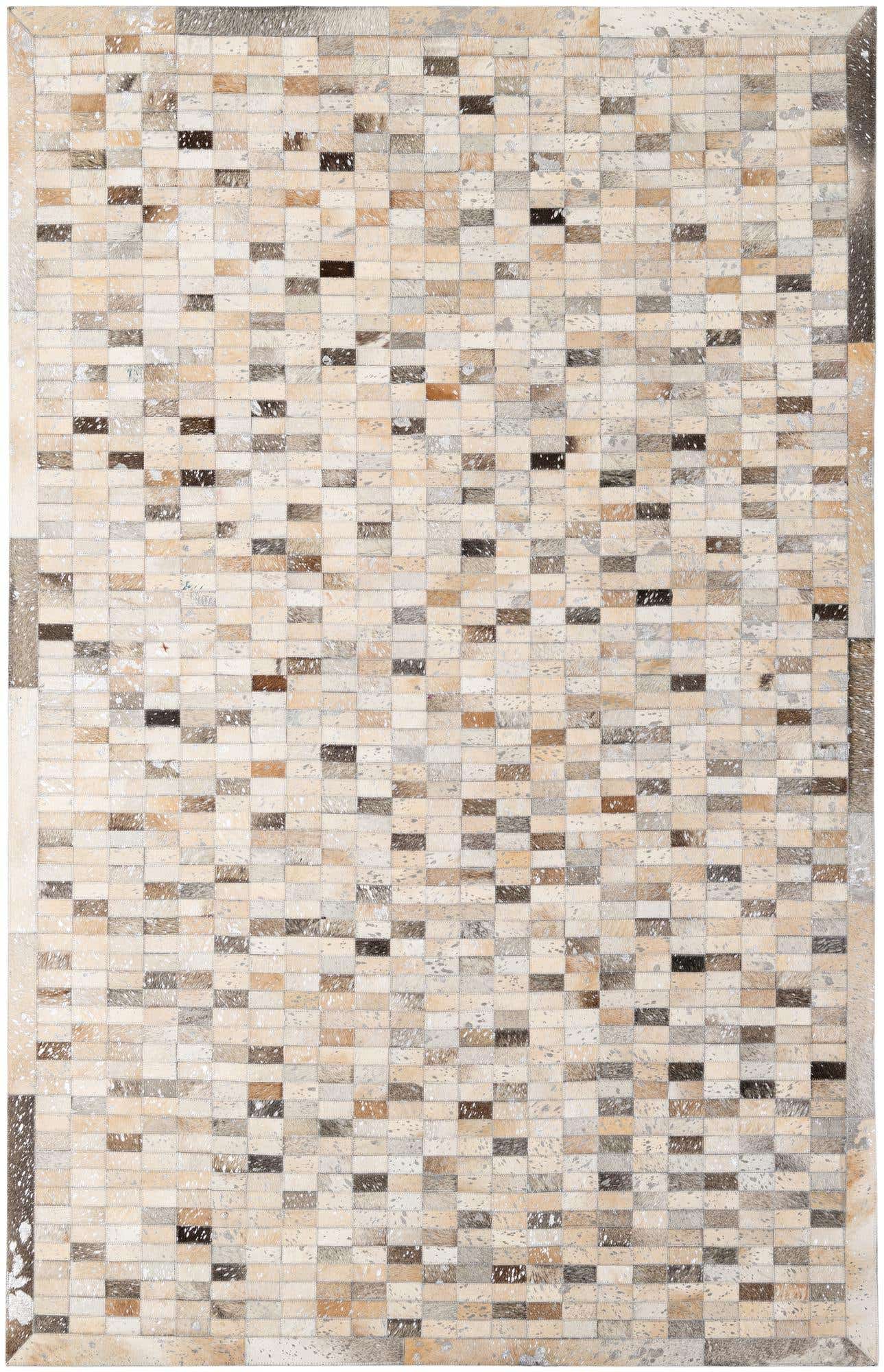 5' 2 x 7' 11 Cowhide - Patchwork Rug