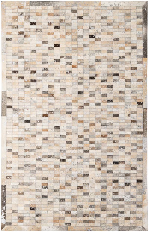 Detail image of 5' 2 x 7' 11 Cowhide - Patchwork Rug