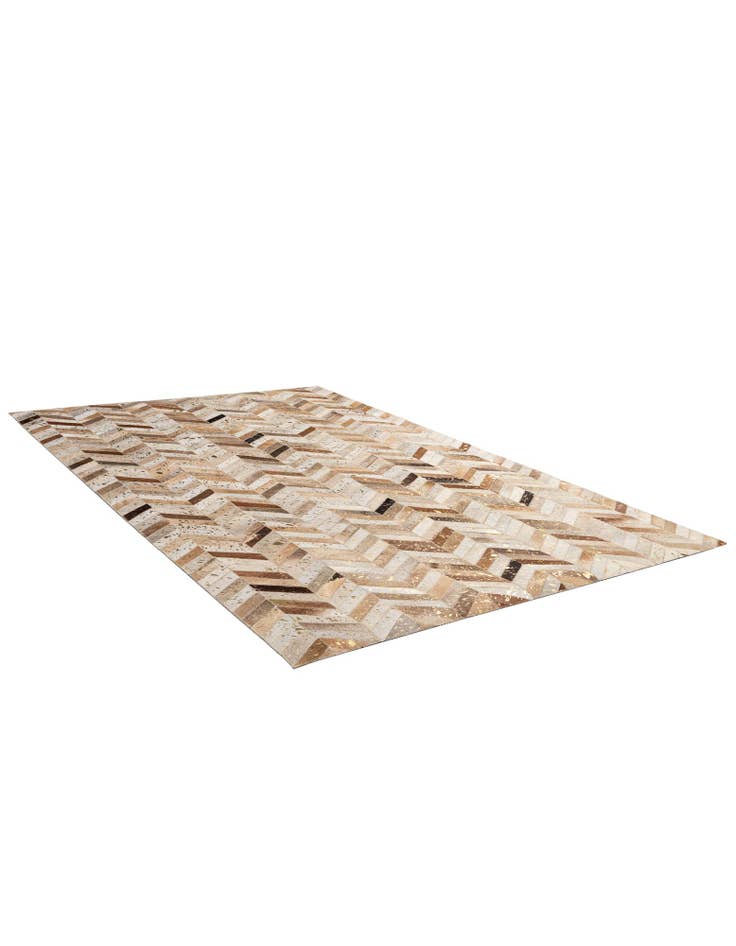 Detail image of 5' 1 x 8' Cowhide - Patchwork Rug