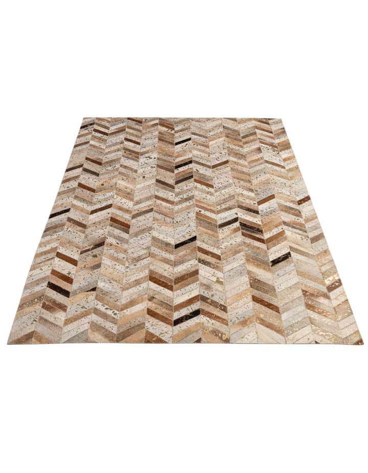 5' 1 x 8' Cowhide - Patchwork Rug