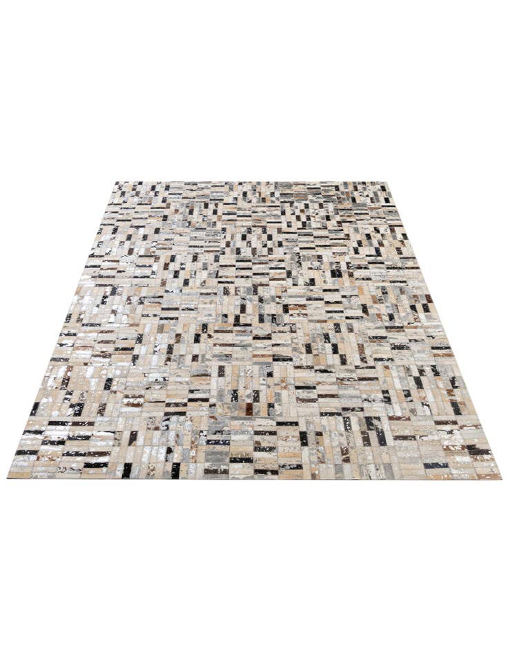 Detail image of 5' x 8' Cowhide - Patchwork Rug
