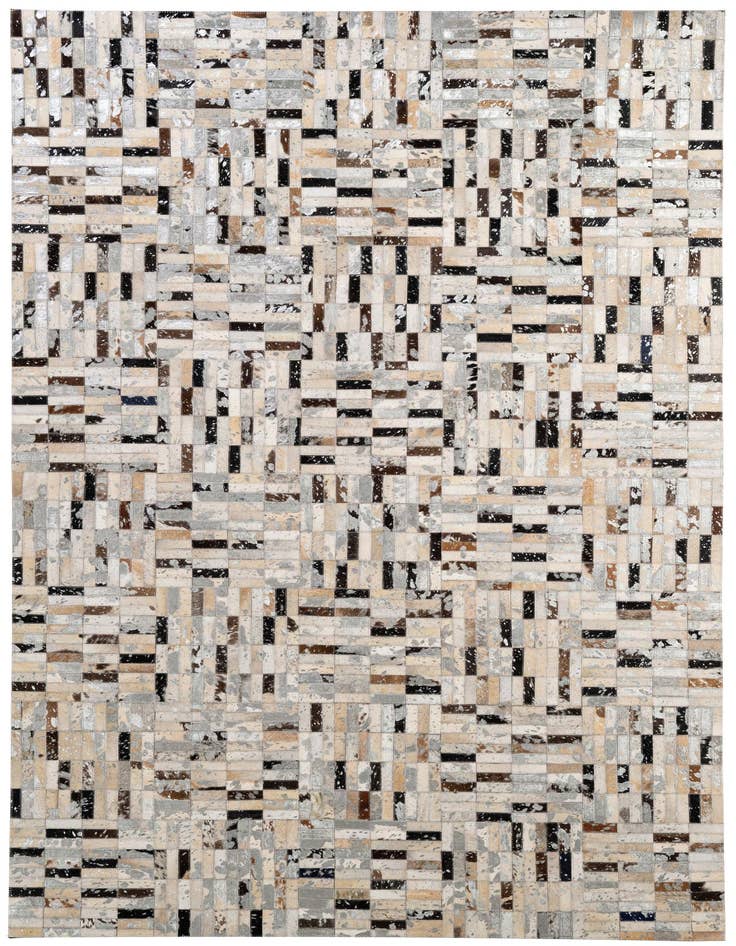 Detail image of 5' x 8' Cowhide - Patchwork Rug